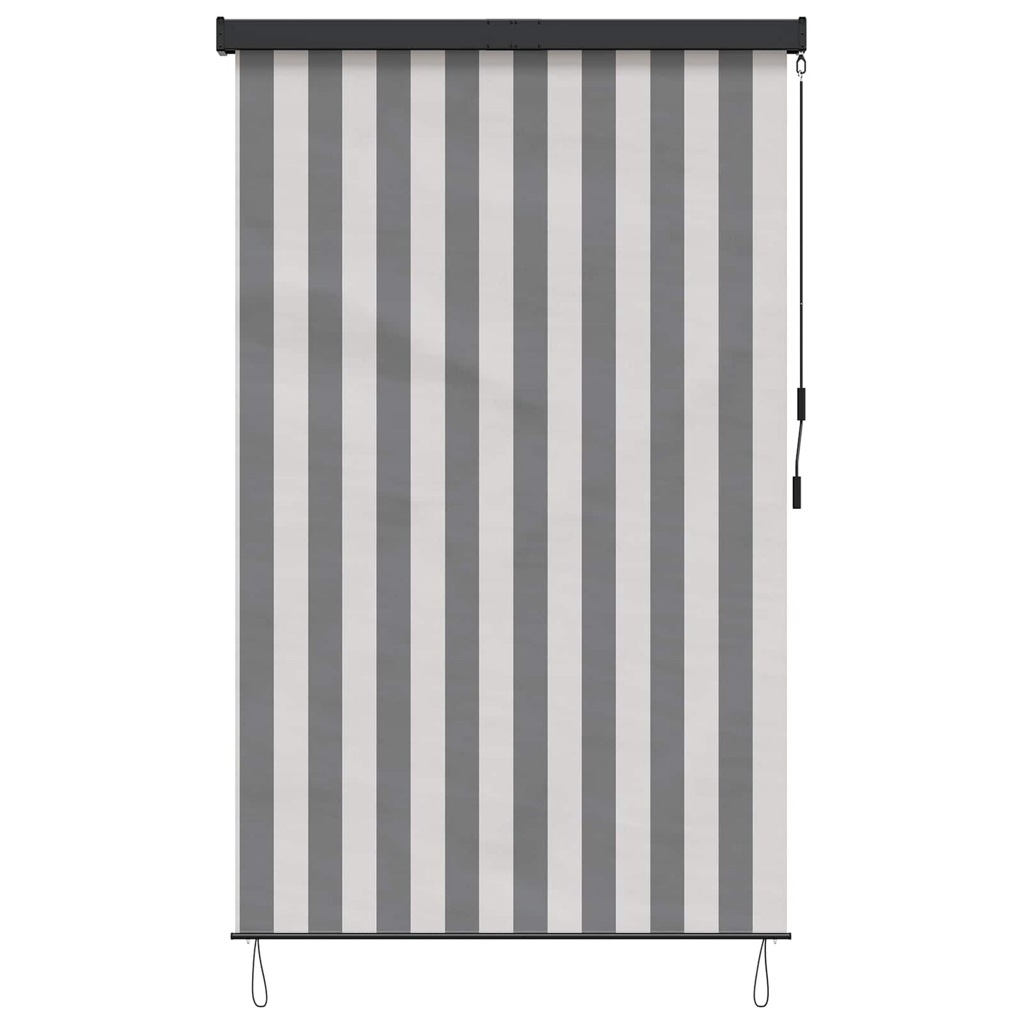 Rullegardin Anthracit og hvid 100 x 250 cm Stof og Aluminium
