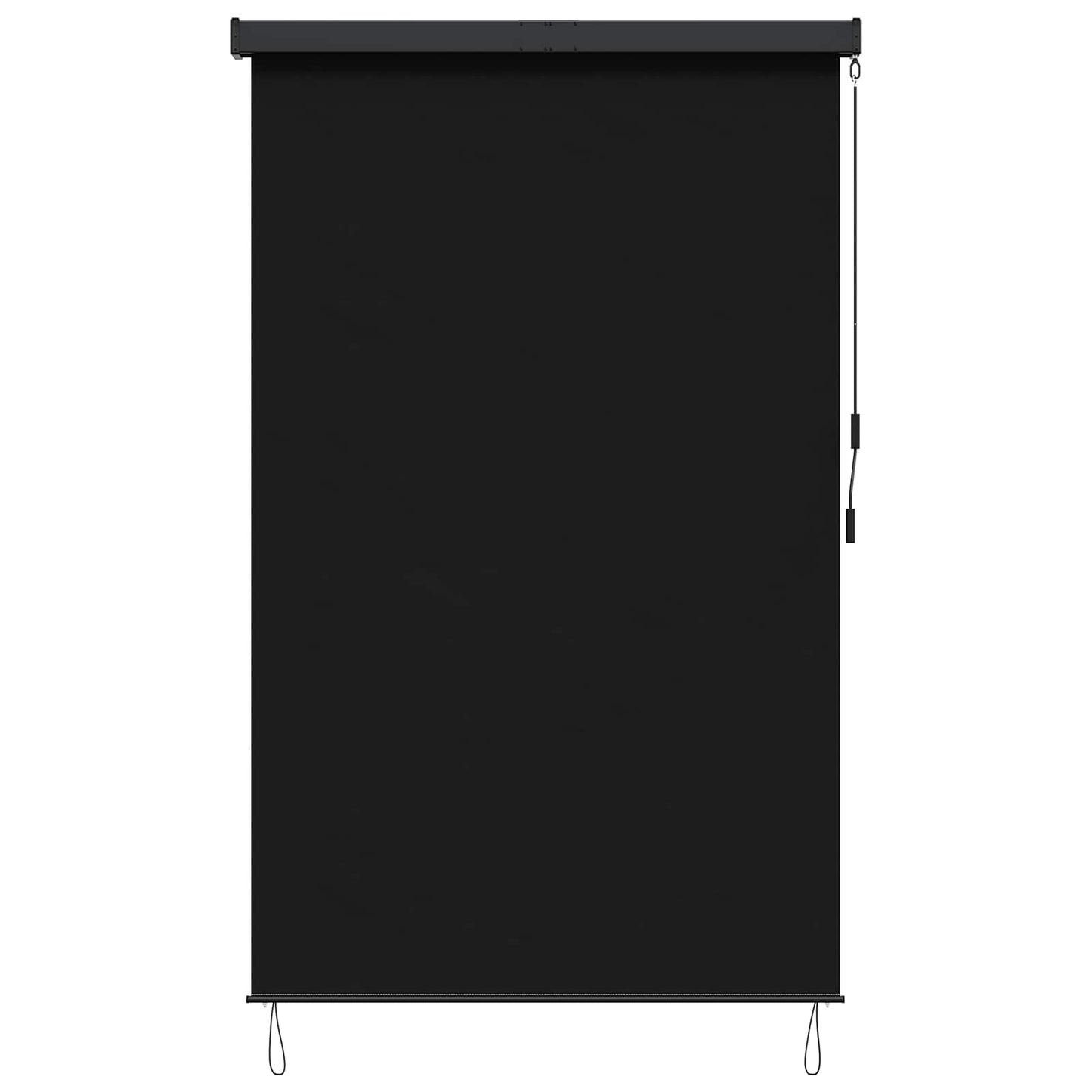 Rullegardin Sort 140 x 250 cm Stof og Aluminium