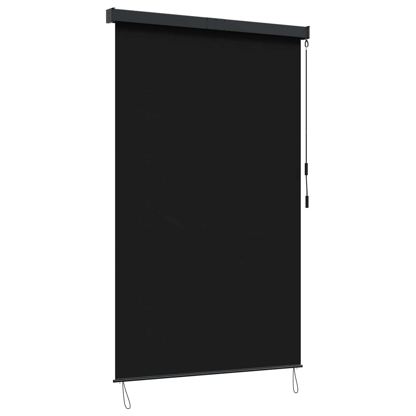 Rullegardin Sort 160 x 250 cm Stof og Aluminium