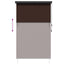 Rullegardin Brun 160 x 250 cm Stof og Aluminium