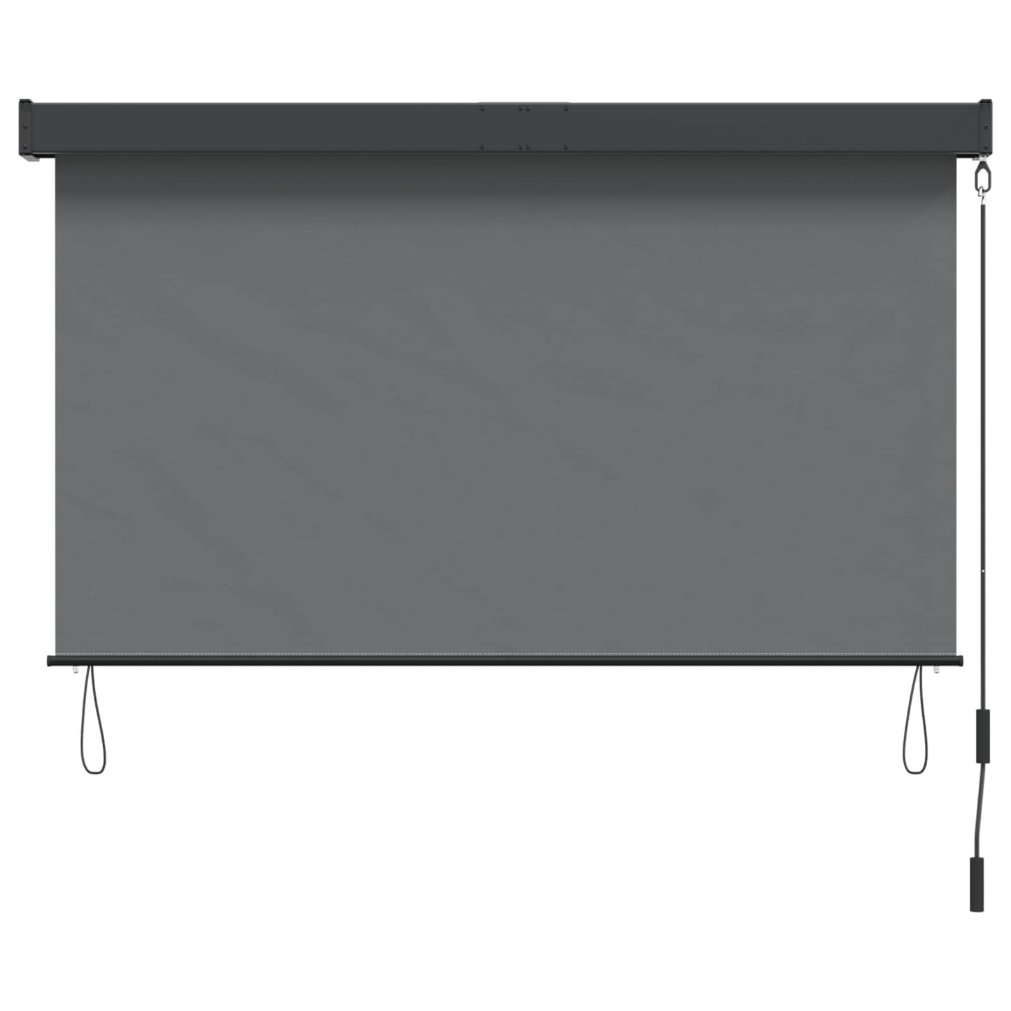 Rullegardin Lysegrå 160 x 250 cm Stof og Aluminium