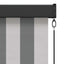 Rullegardin Anthracit og hvid 180 x 250 cm Stof og Aluminium