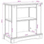Akvarium stand CORONA Hvid og brun 60 x 30 x 60 cm 150 kg