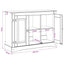 Akvarium stand CORONA Hvid og brun 101,5 x 37 x 73 cm 300 kg