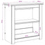 Akvarium stand PANAMA Brun 60 x 30 x 60 cm 150 kg