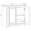 Akvarium stand PANAMA Brun 81 x 36 x 73 cm 250 kg