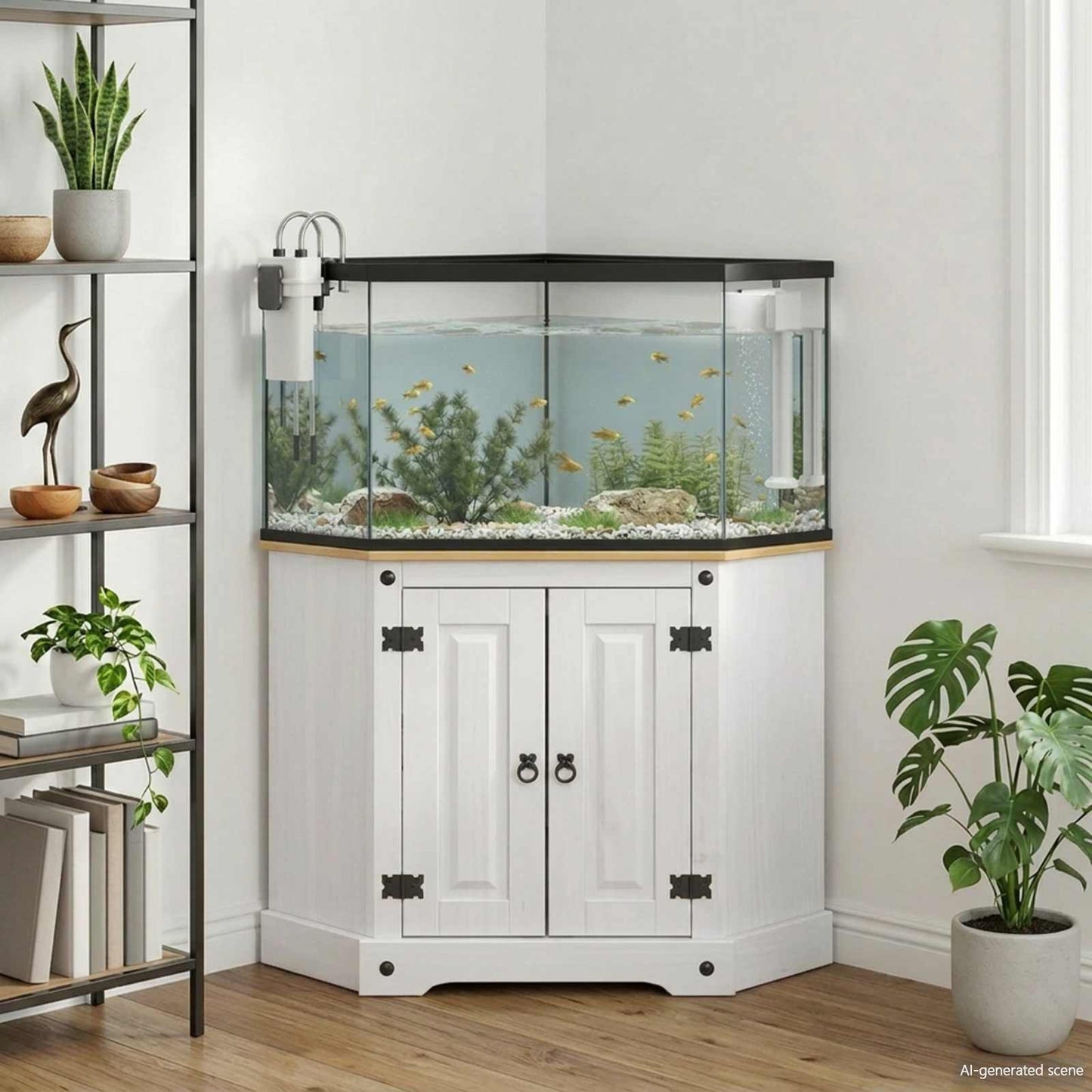Akvarium stand CORONA Hvid 70 x 70 x 73 cm 300 kg