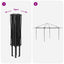 Gazebo uden Sider 2,6 x 2,6 m Creme og Brun