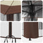 Gazebo med 4 Sider 4 x 4 m Creme og Brun