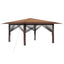 Gazebo med 4 Sider 4 x 4 m Beige og Brun