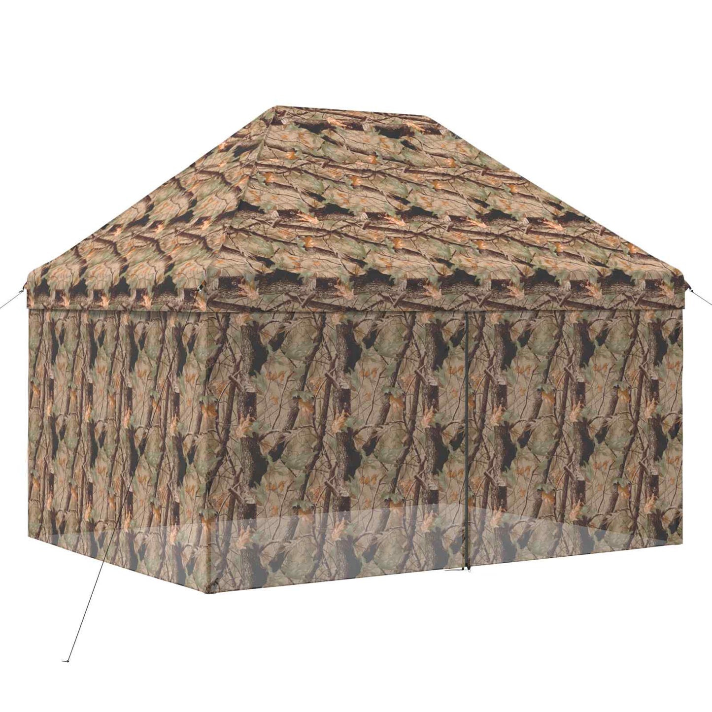 Pop-up Skur med 4 Sidevægge 3 x 4 m Skov Camouflage