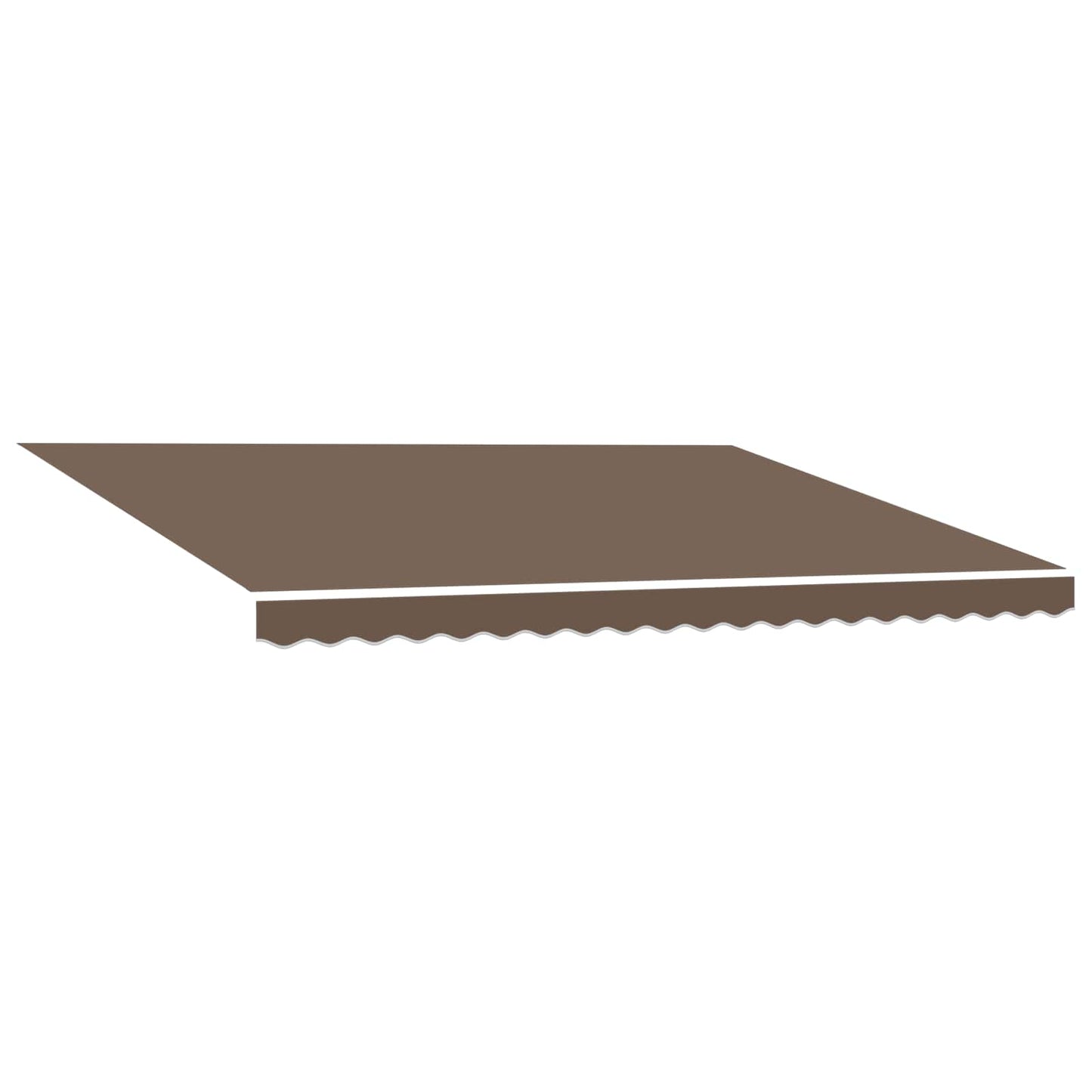 Reservedug til markise Gråbrun 4,5 × 3 m Polyester