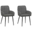 Spisestole 2 pcs Fløjl Mørkegrå 57 x 50 x 85 cm