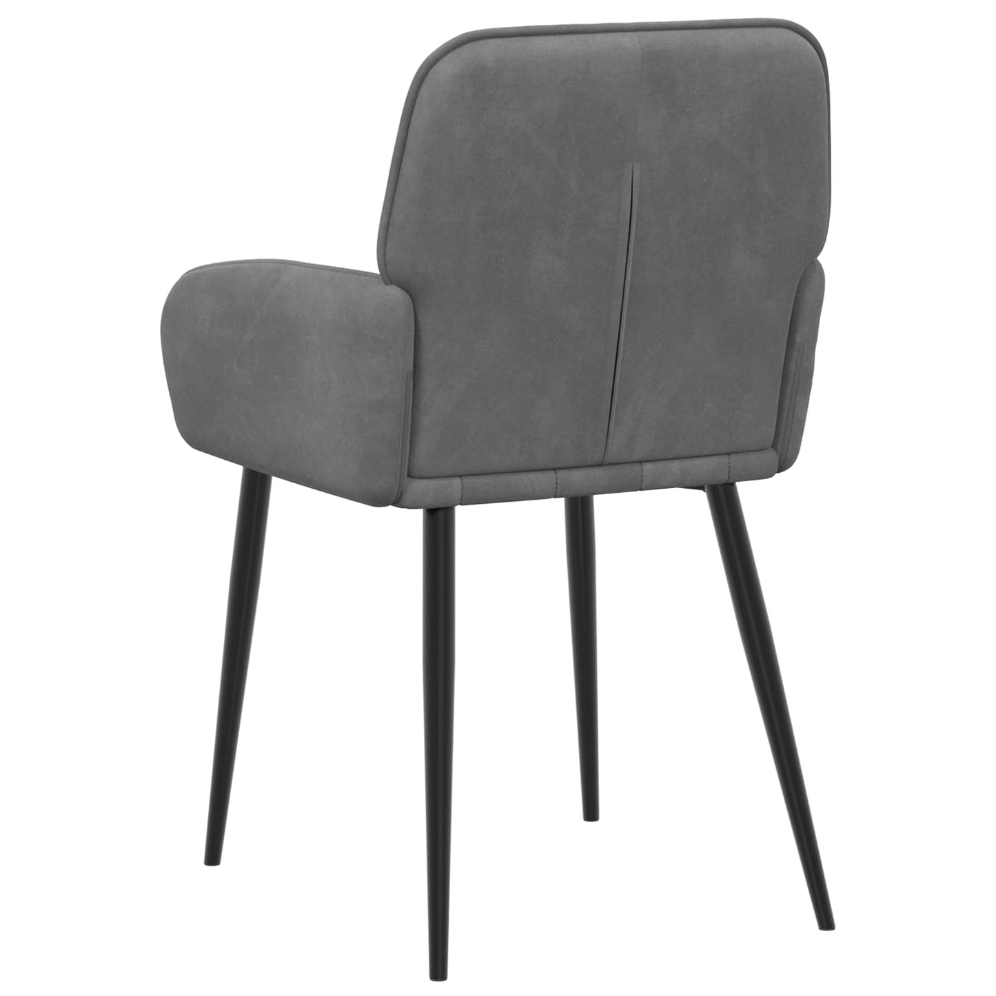 Spisestole 2 pcs Fløjl Mørkegrå 57 x 50 x 85 cm