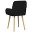 Spisestole 2 pcs Stof Sort 56,5 x 50 x 87,5 cm