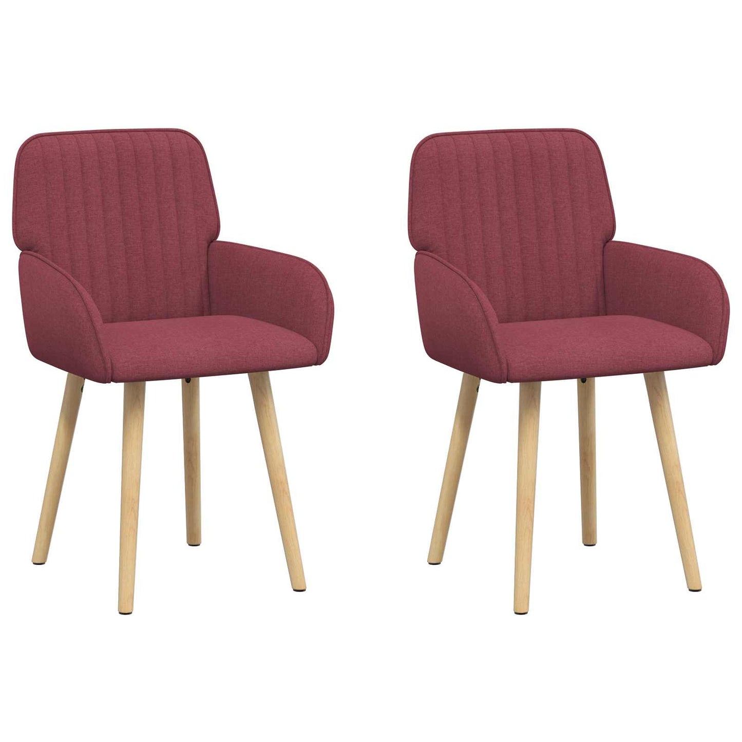 Spisestole 2 pcs Stof Vinrød 56,5 x 50 x 87,5 cm