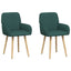 Spisestole 2 pcs Stof Mørkegrøn 56,5 x 50 x 87,5 cm
