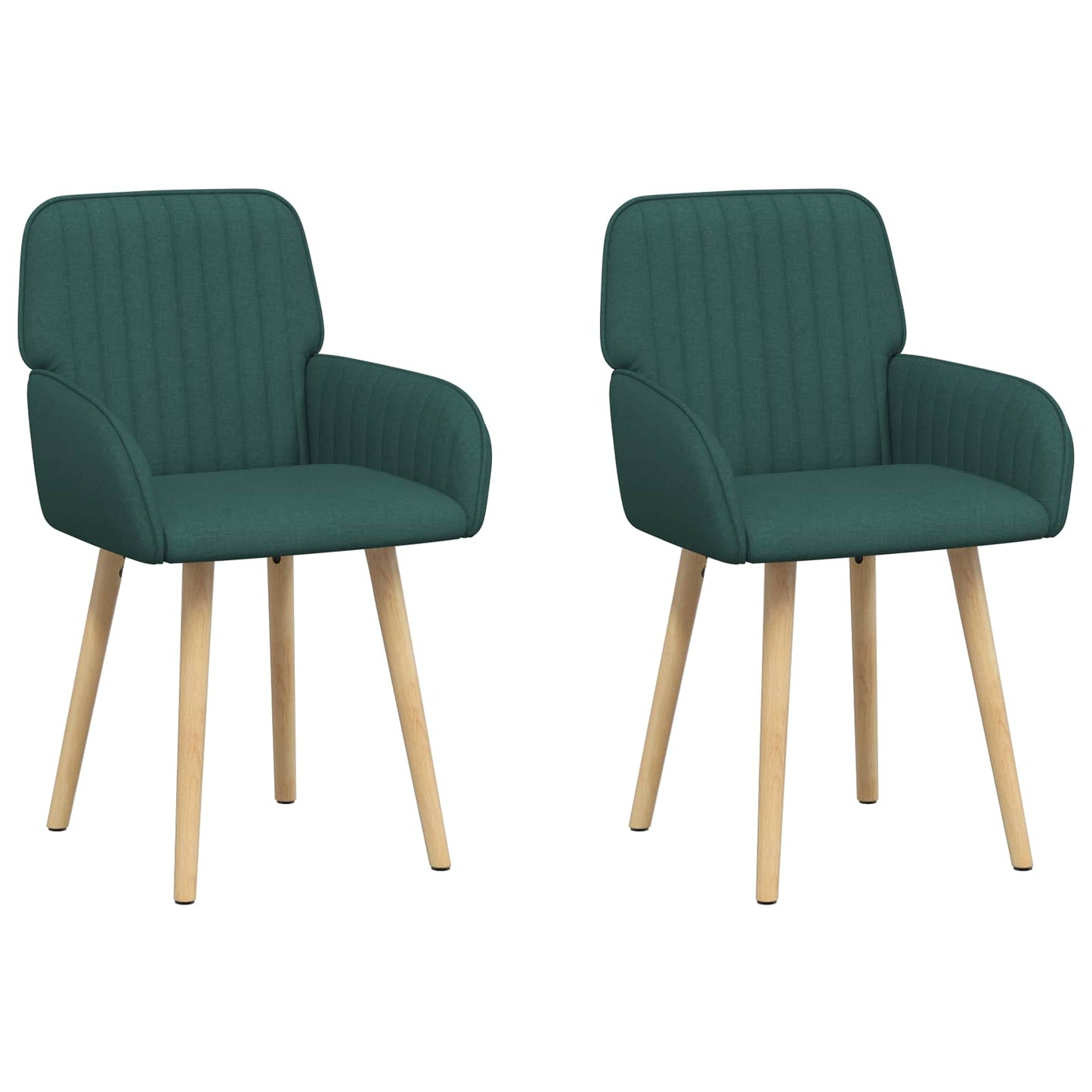 Spisestole 2 pcs Stof Mørkegrøn 56,5 x 50 x 87,5 cm