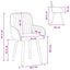 Spisestole 2 pcs Stof Mørkegrøn 56,5 x 50 x 87,5 cm