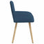 Spisestole 2 pcs Stof Blå 56,5 x 50 x 87,5 cm
