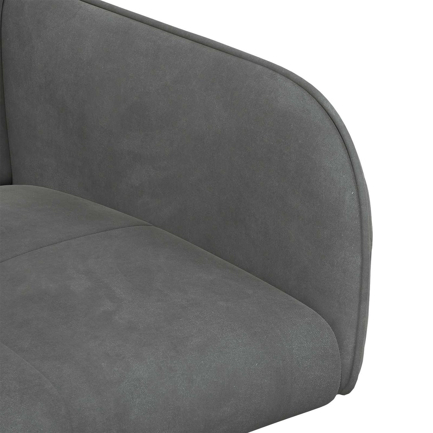 Spisestole 2 pcs Fløjl Mørkegrå 59 x 56,5 x 86 cm