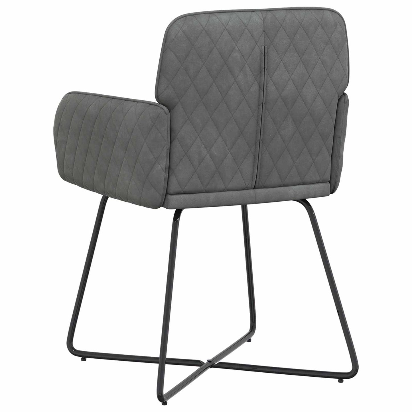 Spisestole 2 pcs Fløjl Mørkegrå 59 x 56,5 x 86 cm