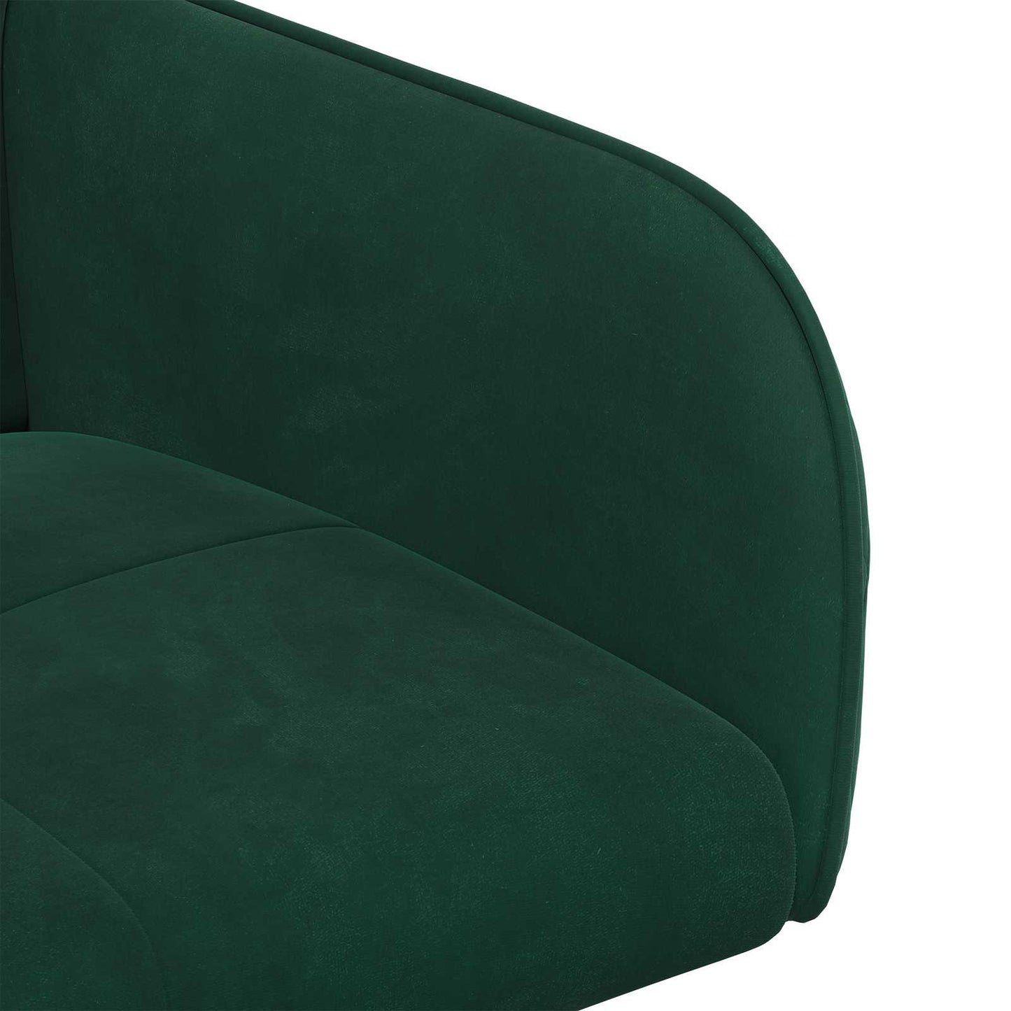 Spisestole 2 pcs Fløjl Mørkegrøn 59 x 56,5 x 86 cm