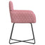 Spisestole 2 pcs Fløjl Lyserød 59 x 56,5 x 86 cm