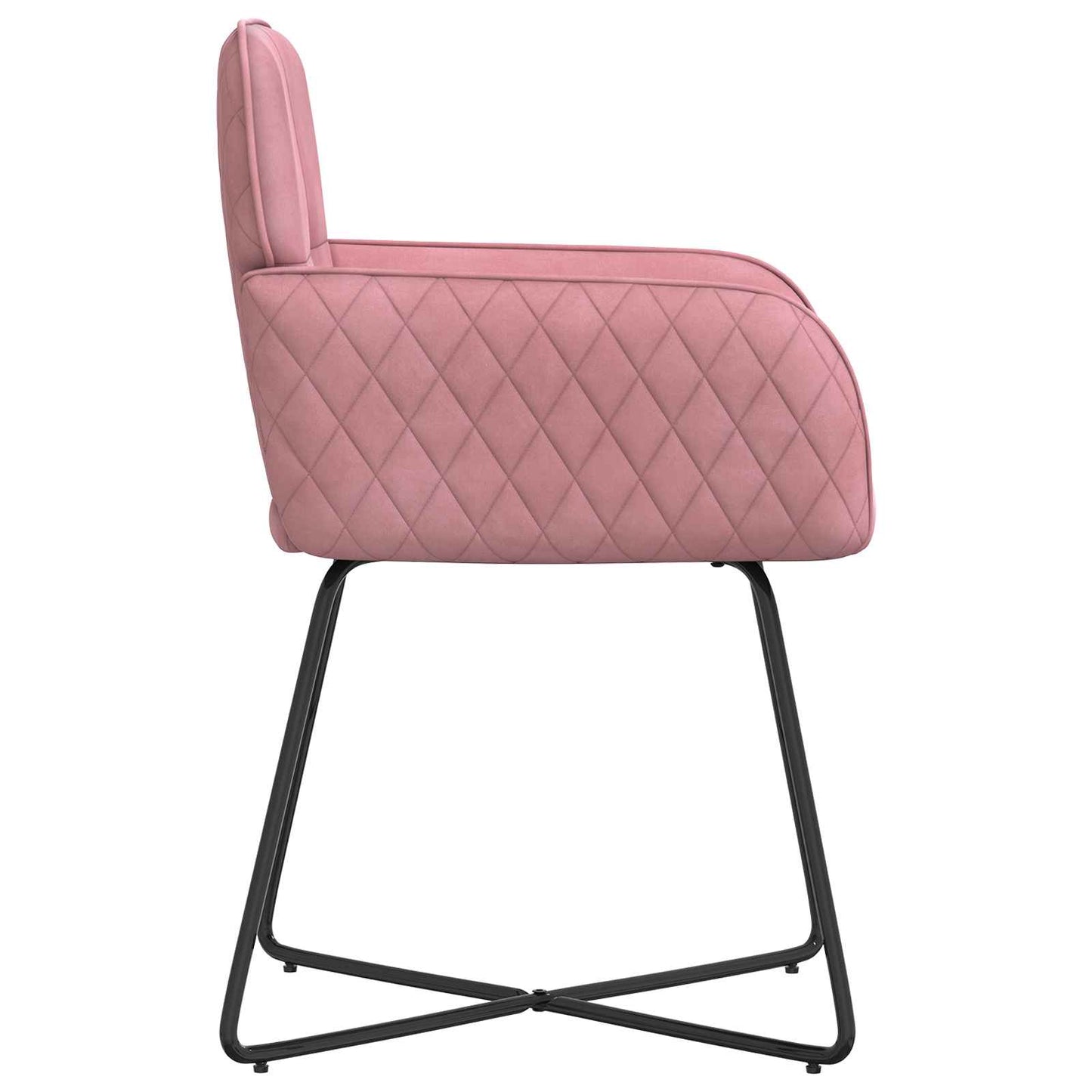 Spisestole 2 pcs Fløjl Lyserød 59 x 56,5 x 86 cm