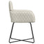 Spisestole 2 pcs Fløjl Cremefarvet 59 x 56,5 x 86 cm