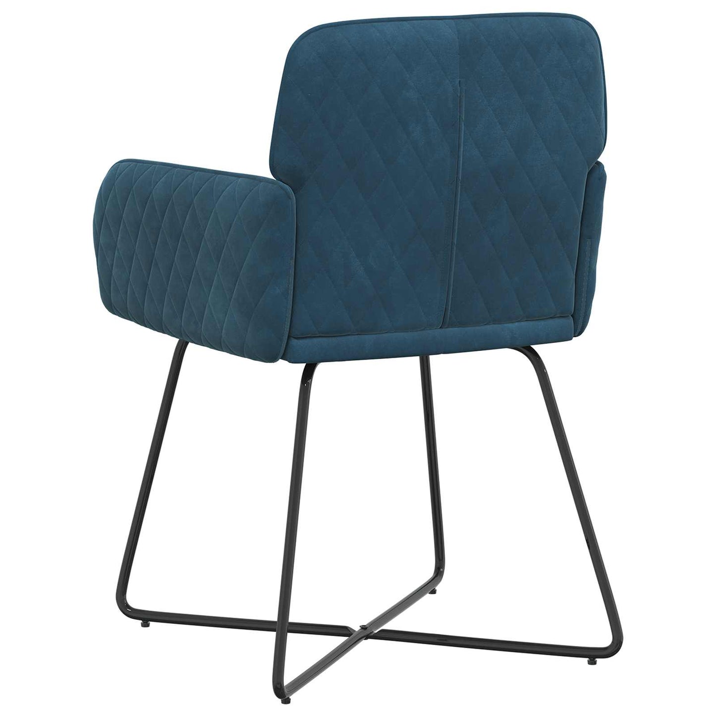 Spisestole 2 pcs Fløjl Blå 59 x 56,5 x 86 cm