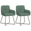 Spisestole 2 pcs Fløjl Havgrøn 59 x 56,5 x 86 cm