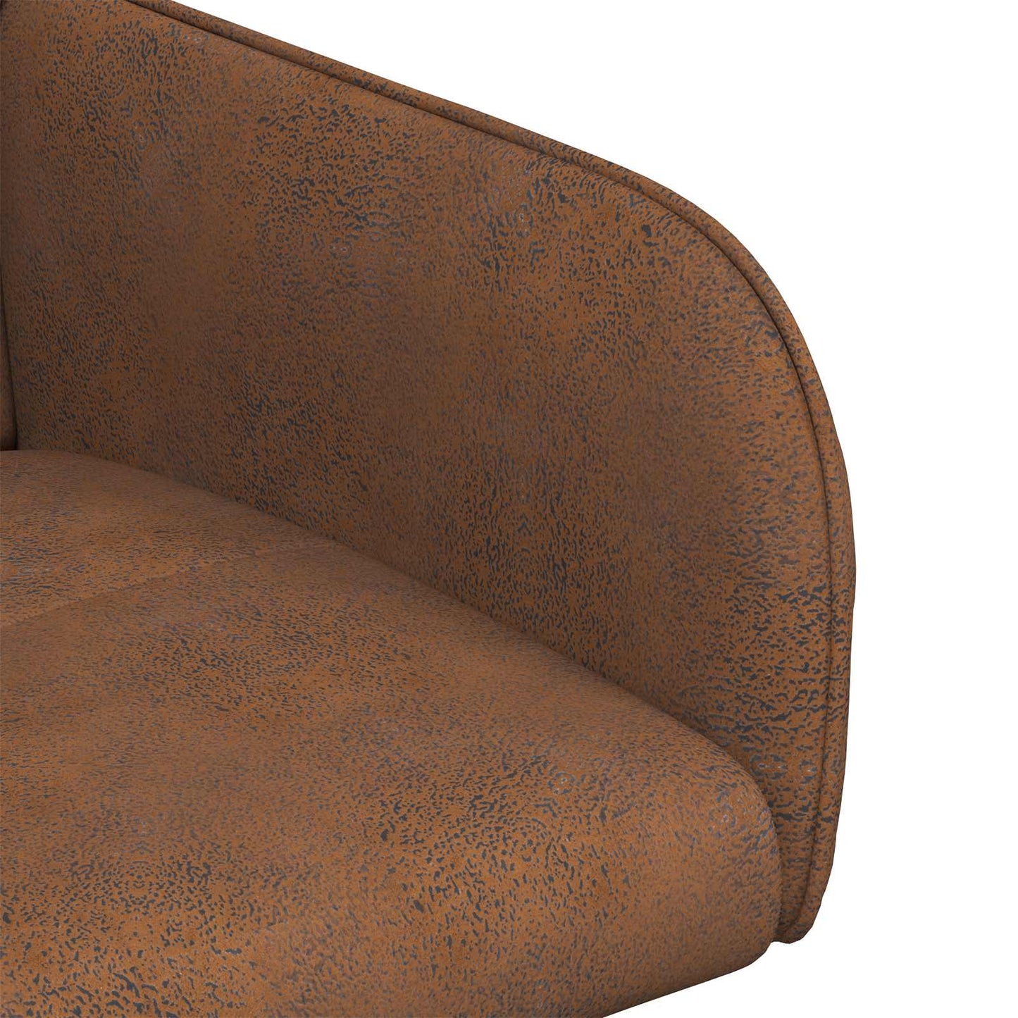 Spisestole 2 pcs Faux Suede Læder Brun 59 x 56,5 x 85 cm