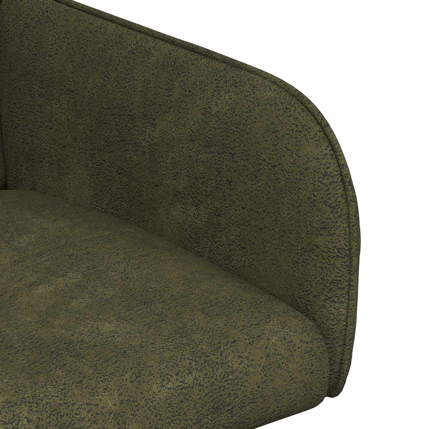 Spisestole 2 pcs Faux Suede Læder Army Grøn 59x56,5x85cm