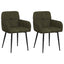 Spisestole 2 pcs Faux Suede Læder Army Grøn 59x56,5x85cm