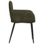 Spisestole 2 pcs Faux Suede Læder Army Grøn 59x56,5x85cm