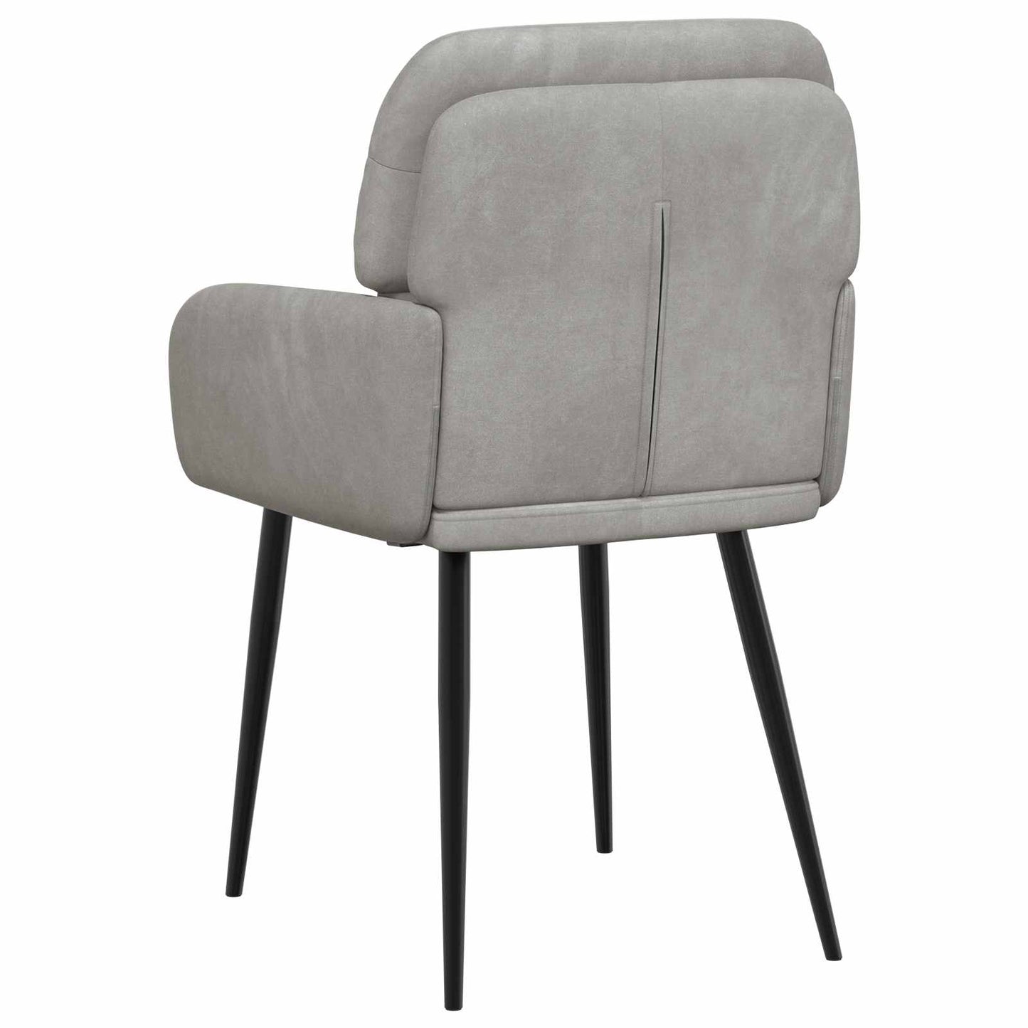 Spisestole 2 pcs Fløjl Lysegrå 59 x 59,5 x 90 cm