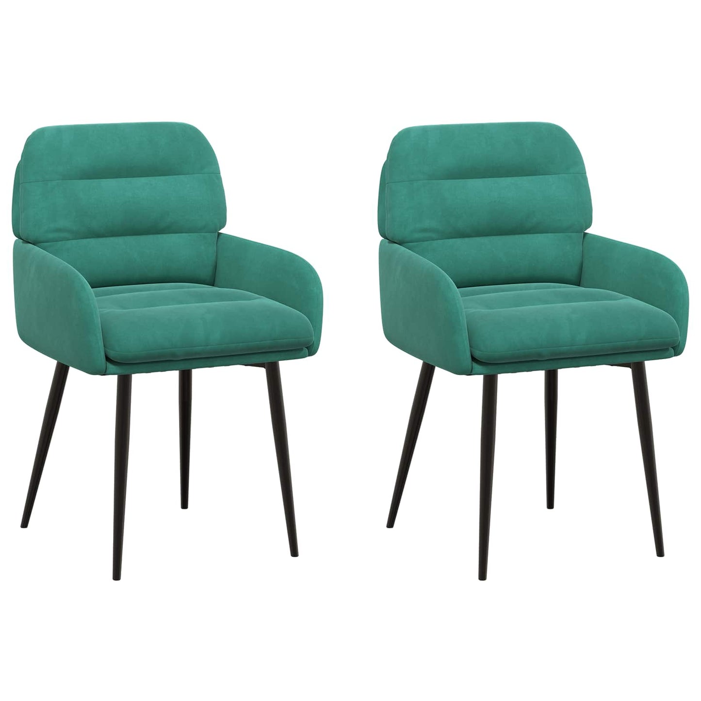 Spisestole 2 pcs Fløjl Turkis 59 x 59,5 x 90 cm