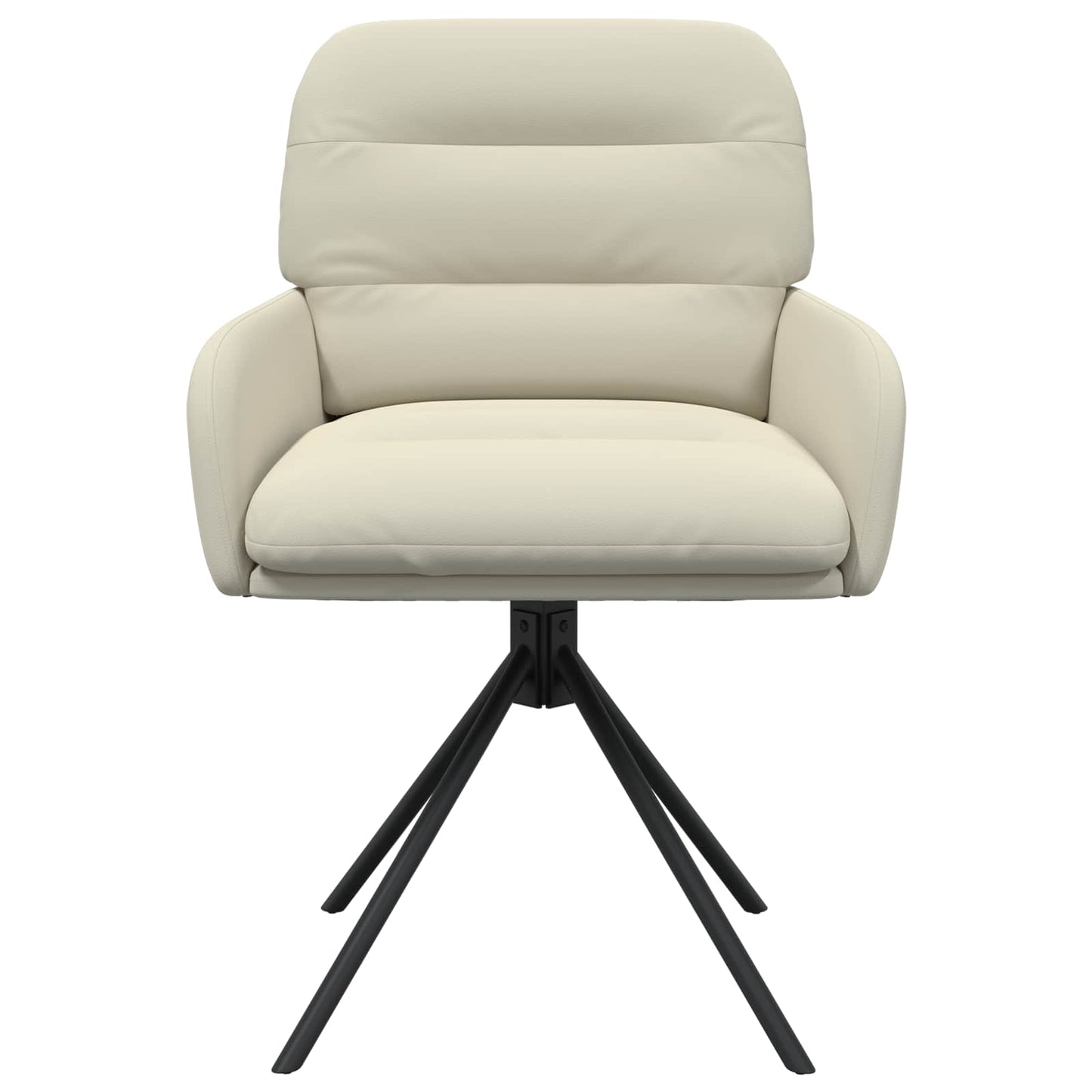 Svingende Spisestole 2 pcs Kunstlæder Cremefarvet