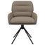 Svingende Spisestole 2 pcs Kunstlæder Cappuccino 59x59,5x90cm