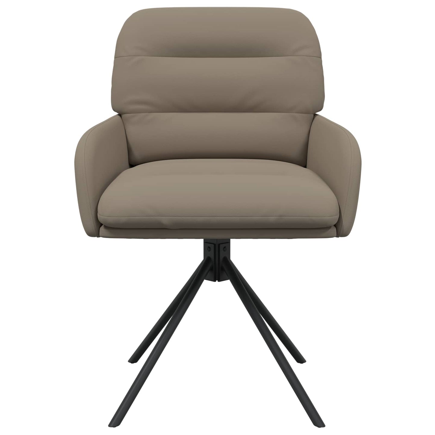 Svingende Spisestole 2 pcs Kunstlæder Cappuccino 59x59,5x90cm