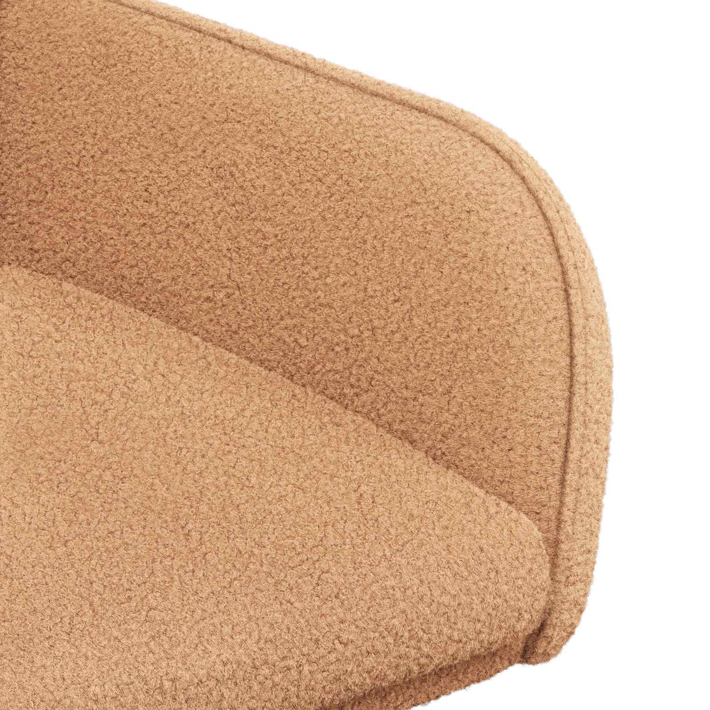 Spisestole 2 pcs Bouclé Beige 59 x 57 x 85 cm