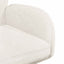 Svingende Spisestole 2 pcs Bouclé Cremefarvet 54 x 58 x 87 cm