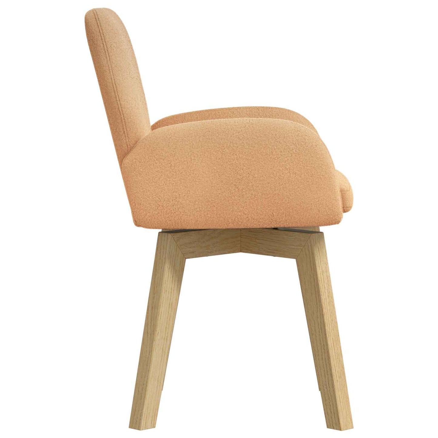 Svingende Spisestole 2 pcs Bouclé Beige 54 x 58 x 87 cm