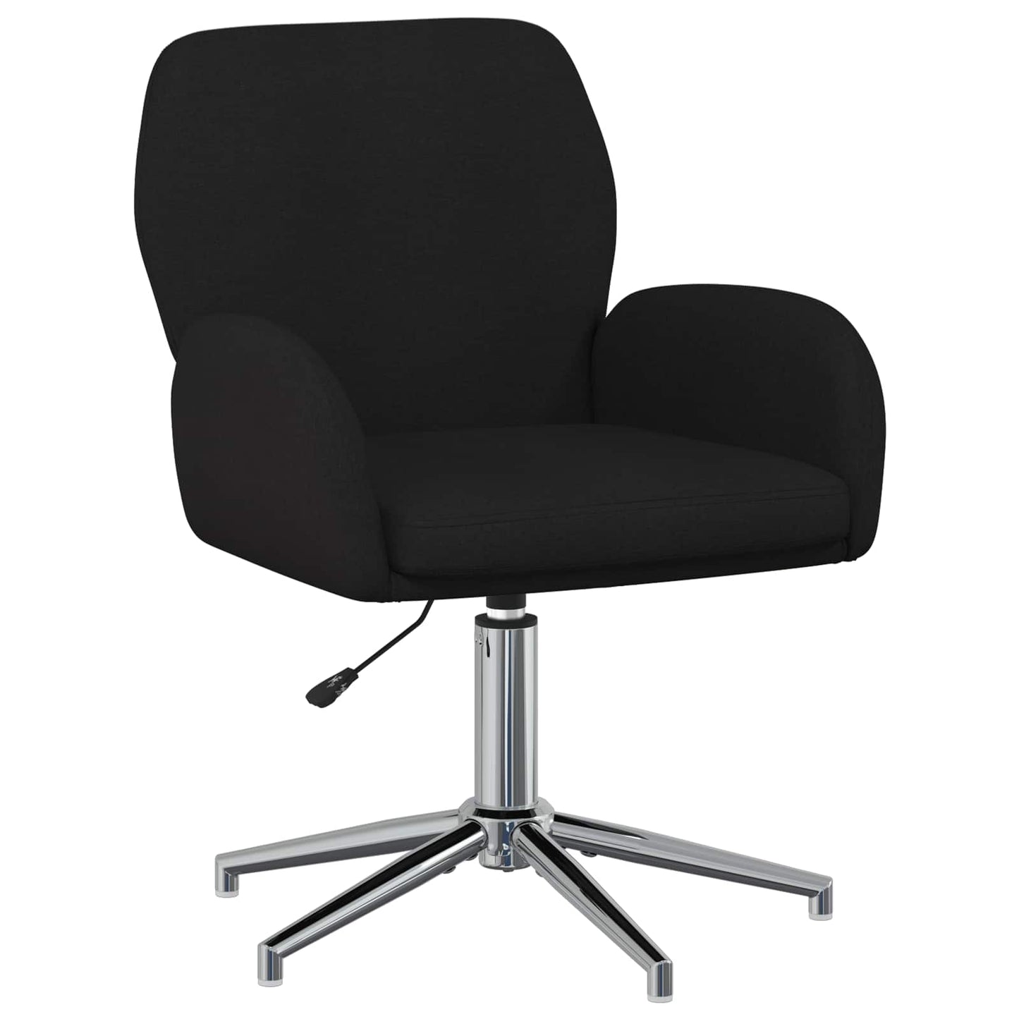 Svingbar skrivebordsstol 54 x 58 x 90 cm Sort Stof