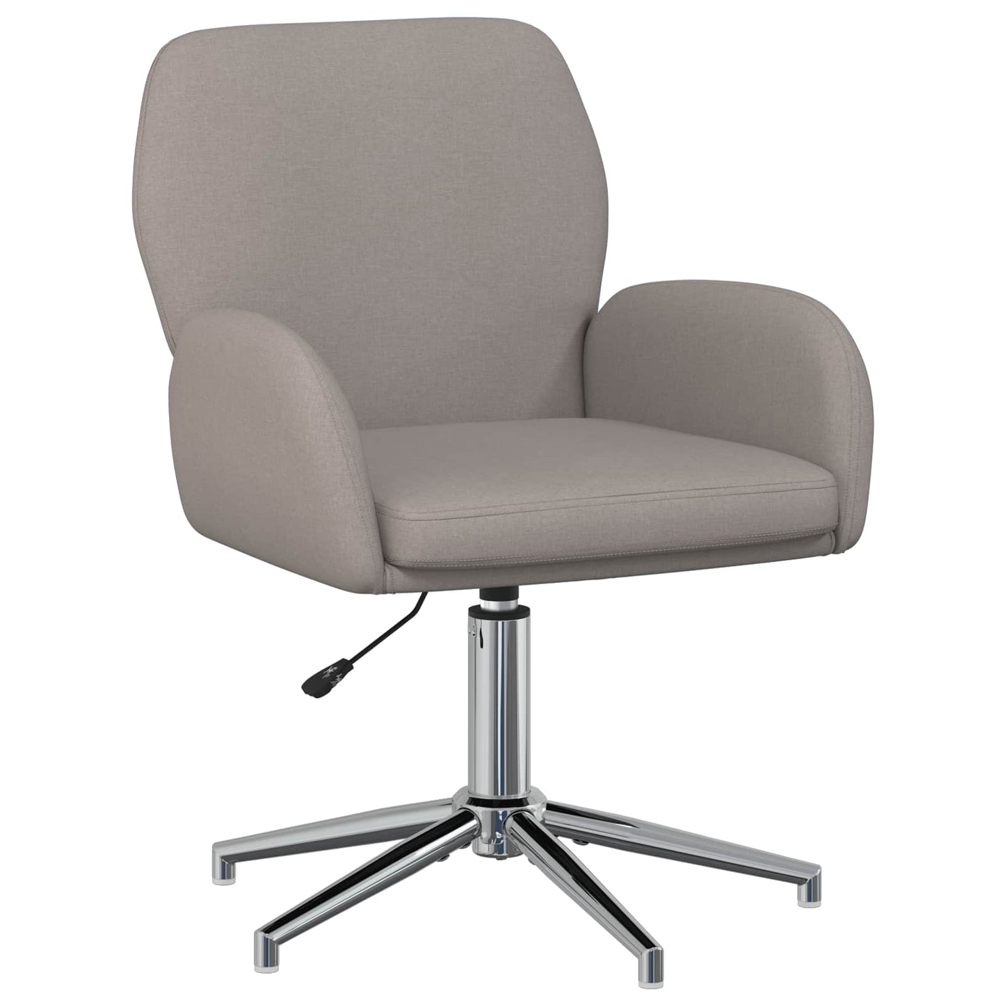 Svingbar skrivebordsstol 54 x 58 x 90 cm Gråbrun Stof