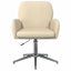 Svingbar skrivebordsstol 54 x 58 x 90 cm Cremefarvet Stof