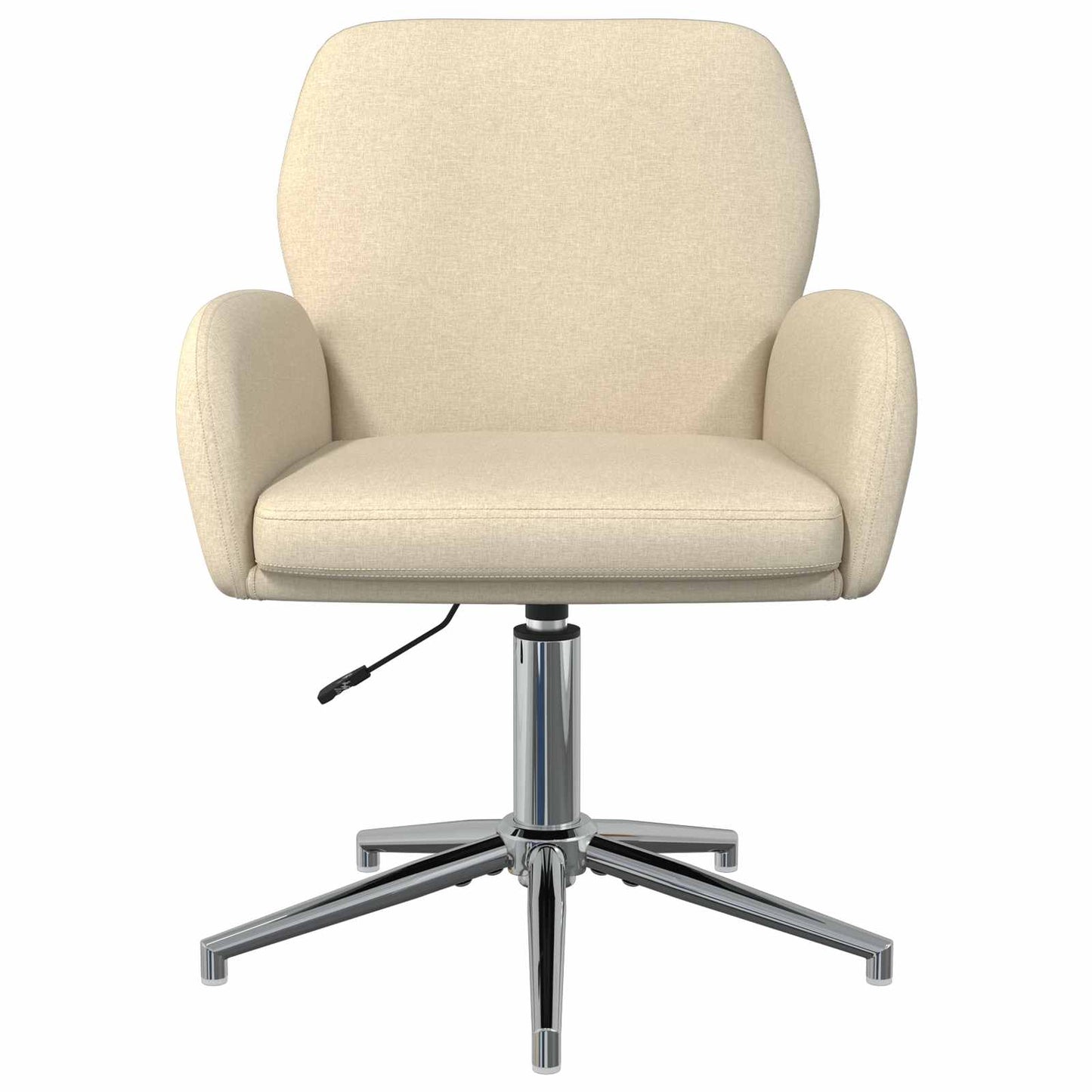 Svingbar skrivebordsstol 54 x 58 x 90 cm Cremefarvet Stof