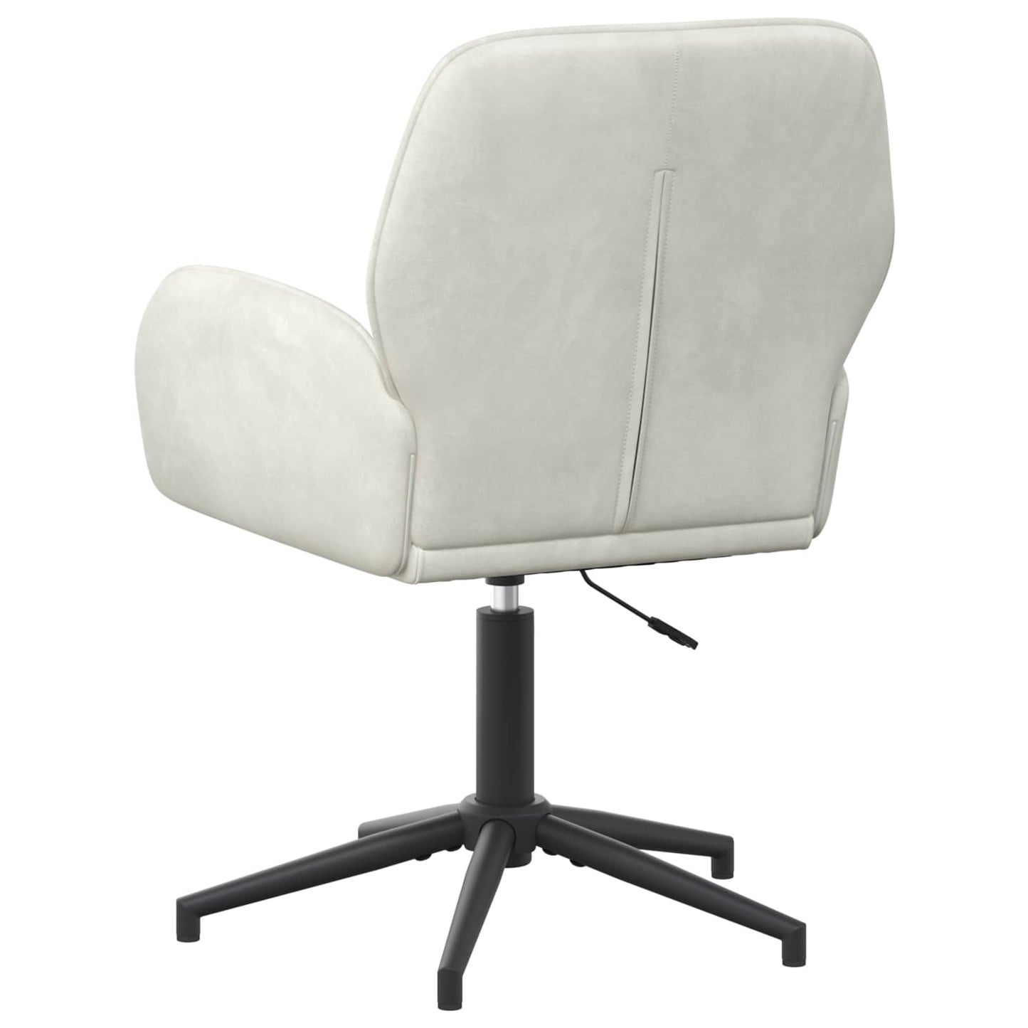 Svingbar skrivebordsstol 54 x 55 x 90 cm Cremefarvet Fløjl