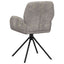 Svingende Spisestole 2 pcs Faux Suede Læder Lysegrå